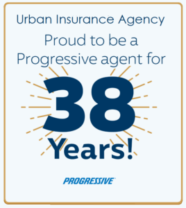 Progressive Insurance Celebrates 38 years working with Urban Insurance Agency